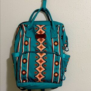 Wrangler Teal and Orange Women's Backpack